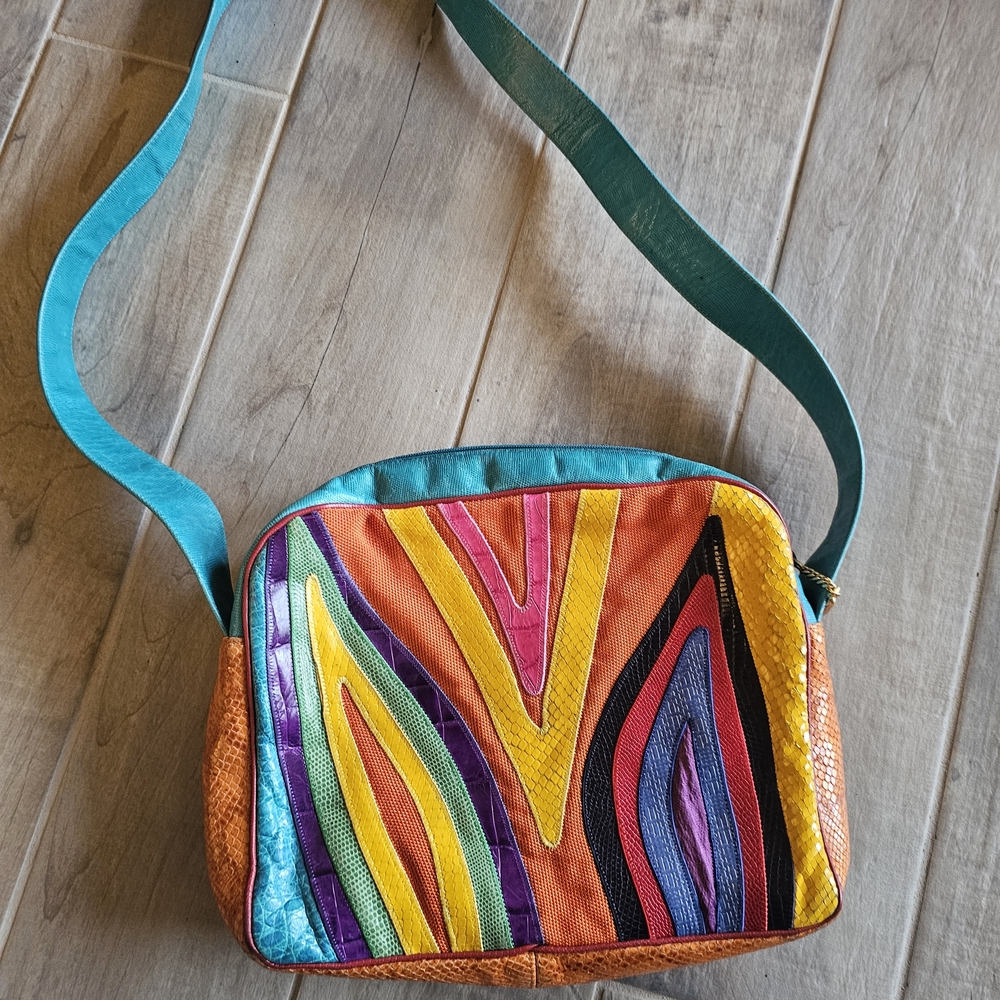 Sharif Multicolor Patchwork Crossbody Bag
